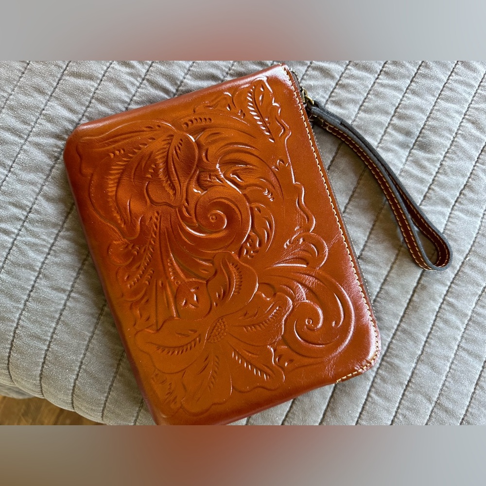 Patricia Nash Leather Clutch